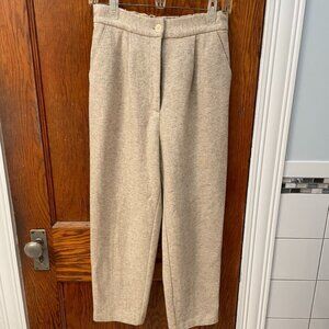 Cropped Wool Trouser